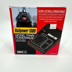 Railpower 1300 Model Train Powerpack for H and N Gauge Trains MRC Open Box